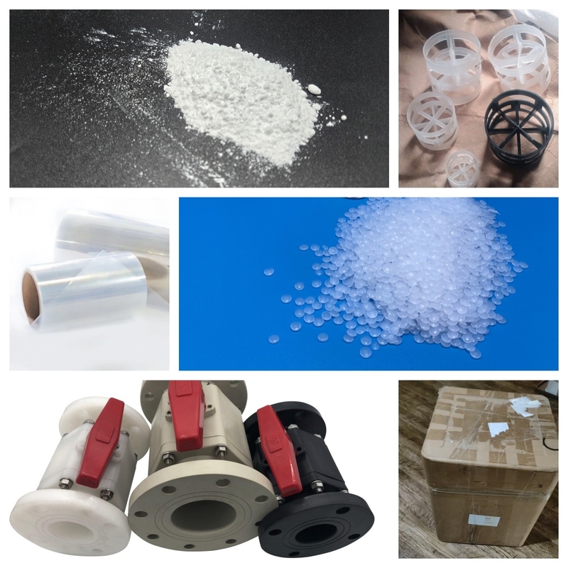 Tensile Strength 50-60 MPa PVDF Pellets , Smooth PVDF Granules For Extrusion Molding