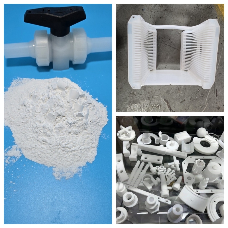PFA Resin In PFA Injection Molded Parts For Precision Components Requiring High Chemical Resistant